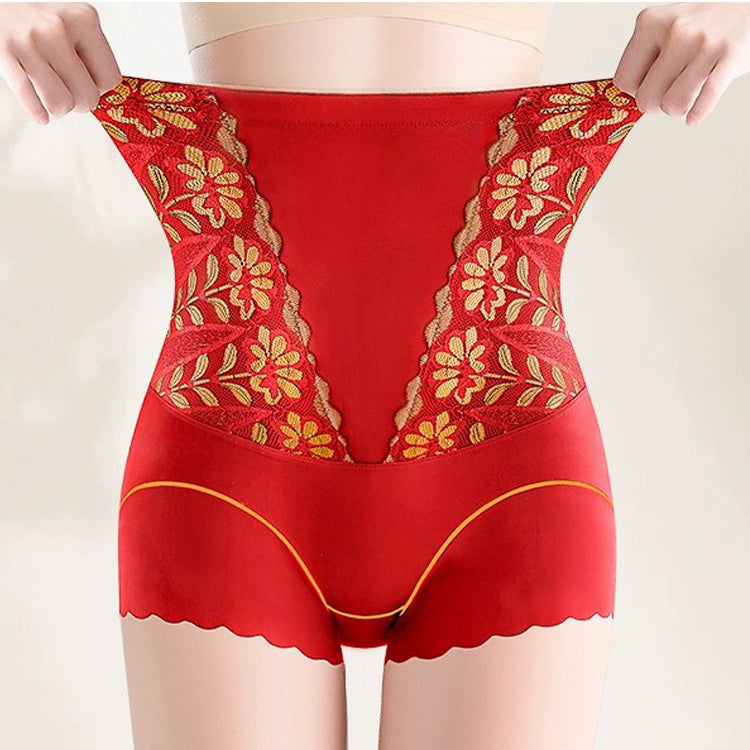 High-waist elastic tummy control underwear, add 5 cm waist depth, high waist tummy control effect is very good!